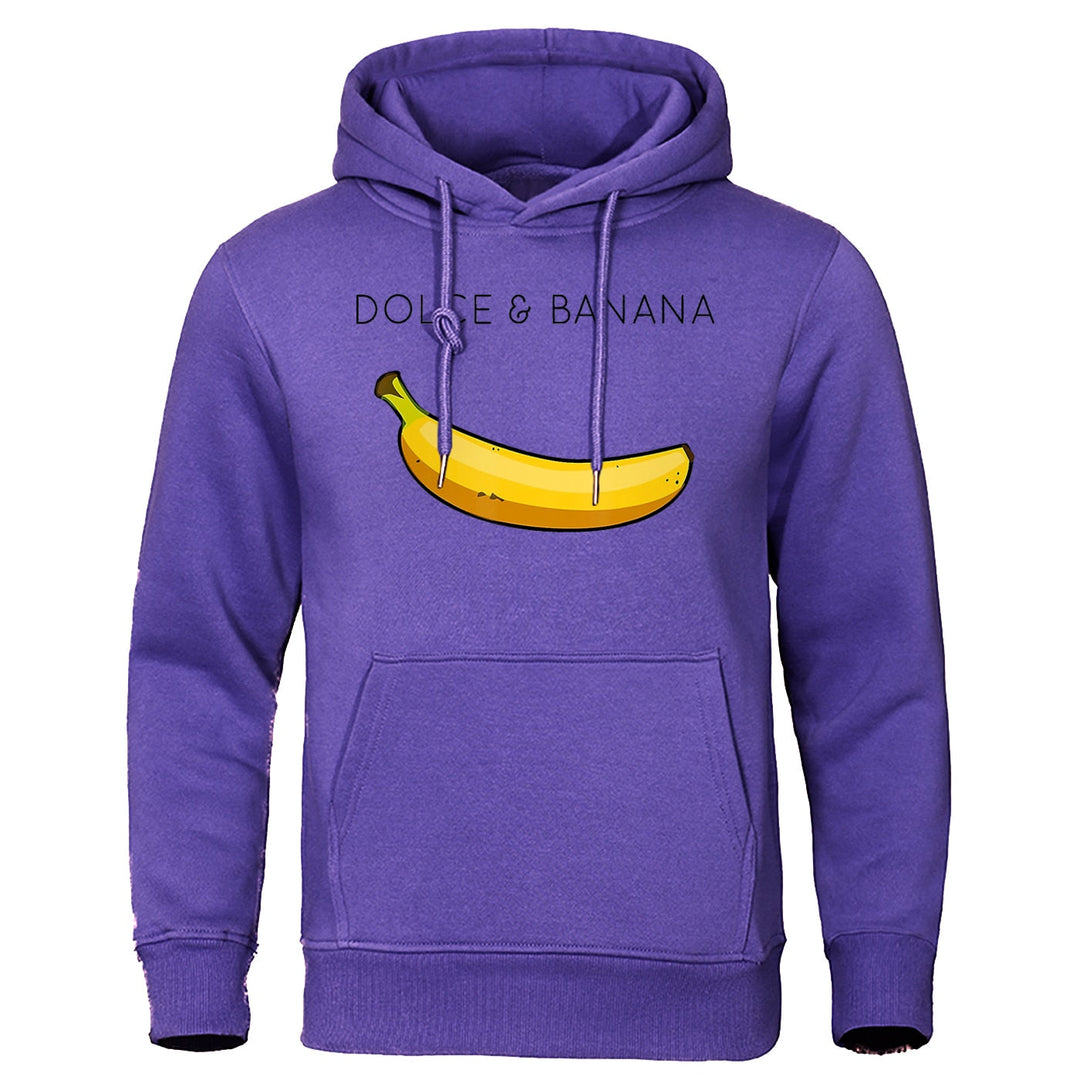 Detail shot of a men's graphic print hoodie, showcasing its unique design, comfortable for casual wear.