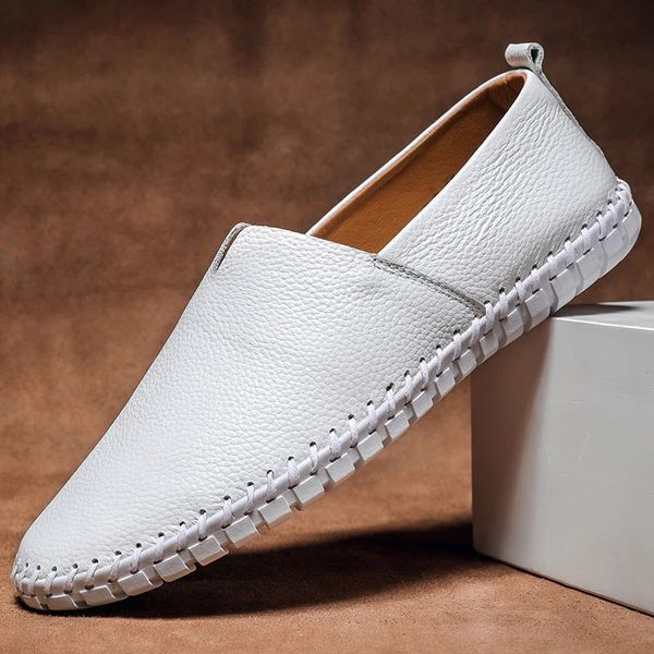 Stylish men's slip-on loafers, perfect for versatile everyday wear. Comfortable and durable hand-stitched casual dress shoes.