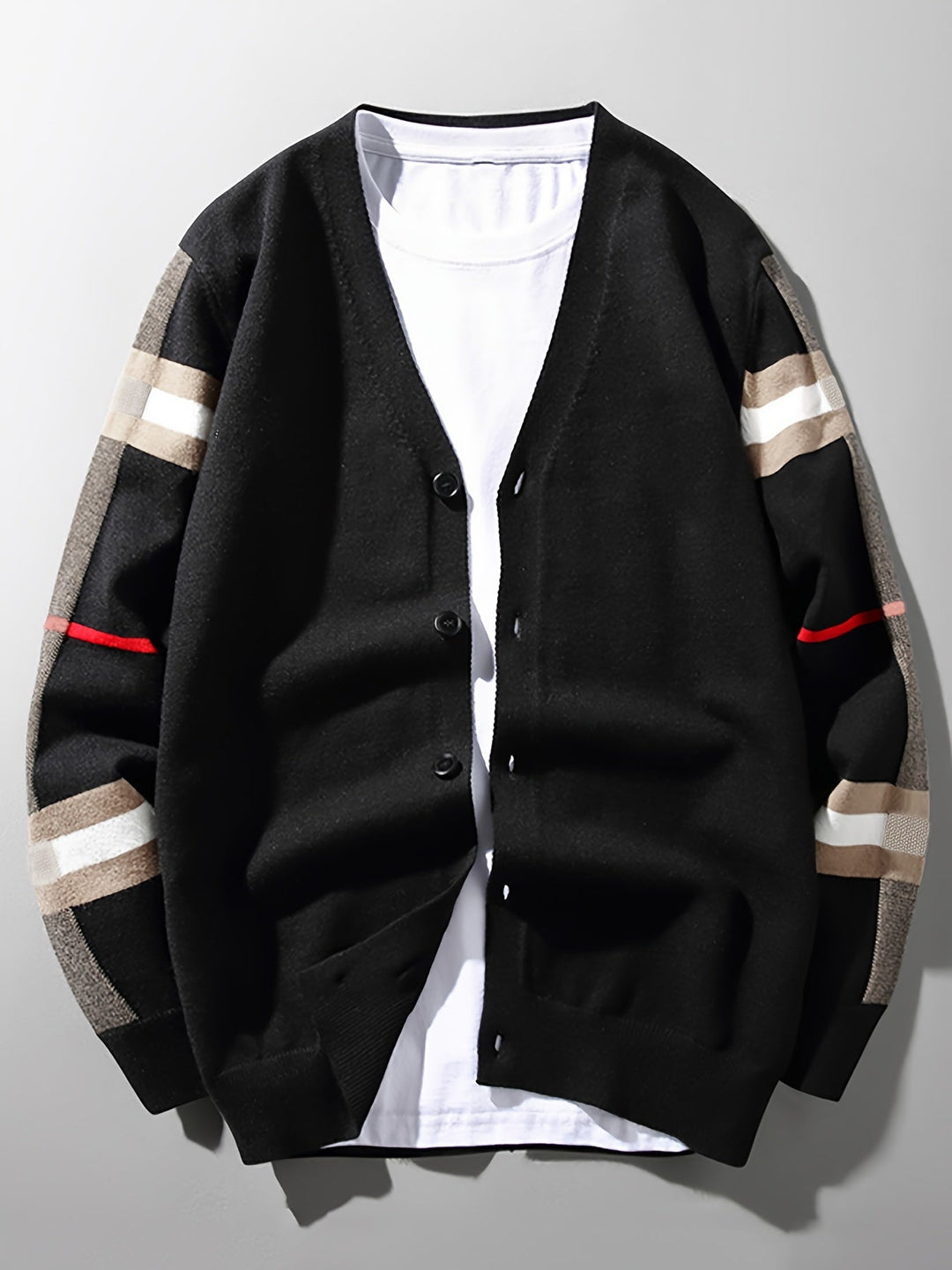 Classic men's button sweater, handcrafted for comfort and sophisticated, elegant everyday style.