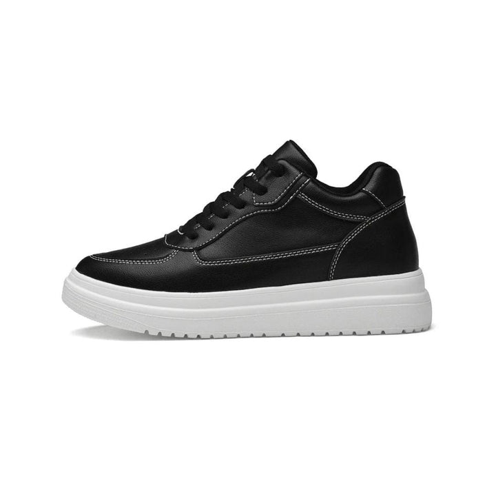 Durable men's athletic sneakers, designed for comfort and an invisible height boost, casual style.