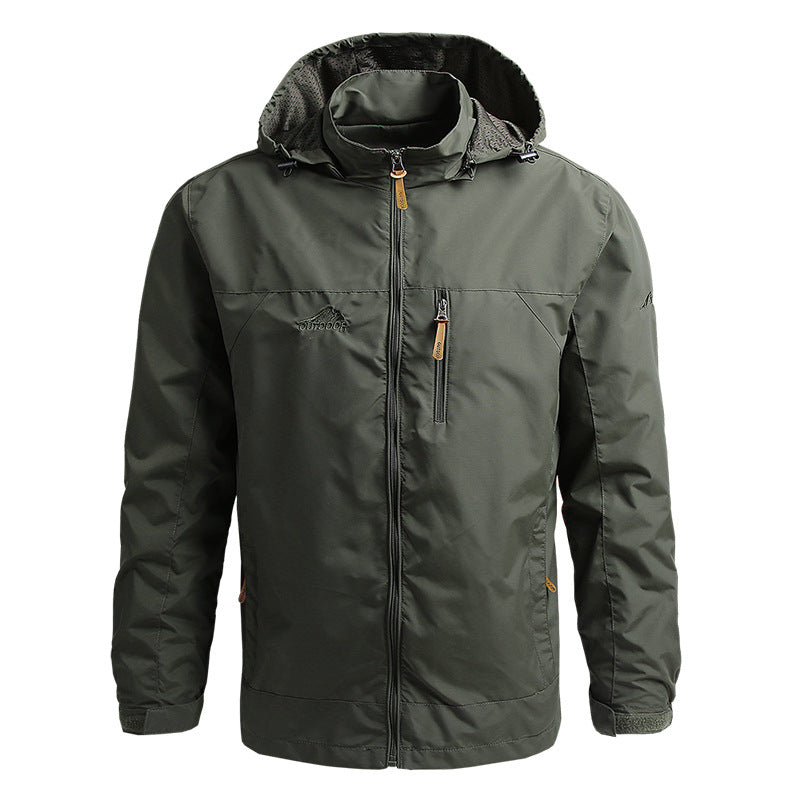 Men's hooded casual jacket for everyday adventure, offering comfort & versatile protection.
