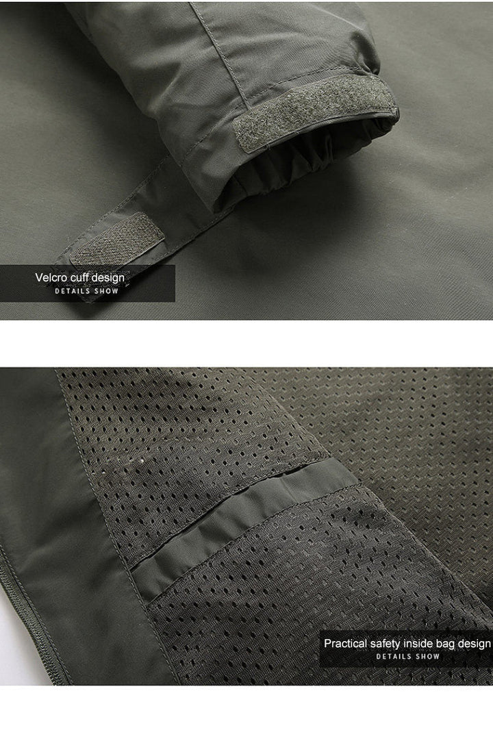 Active man in a durable hooded casual jacket, ready for everyday outdoor adventure protection & comfort.