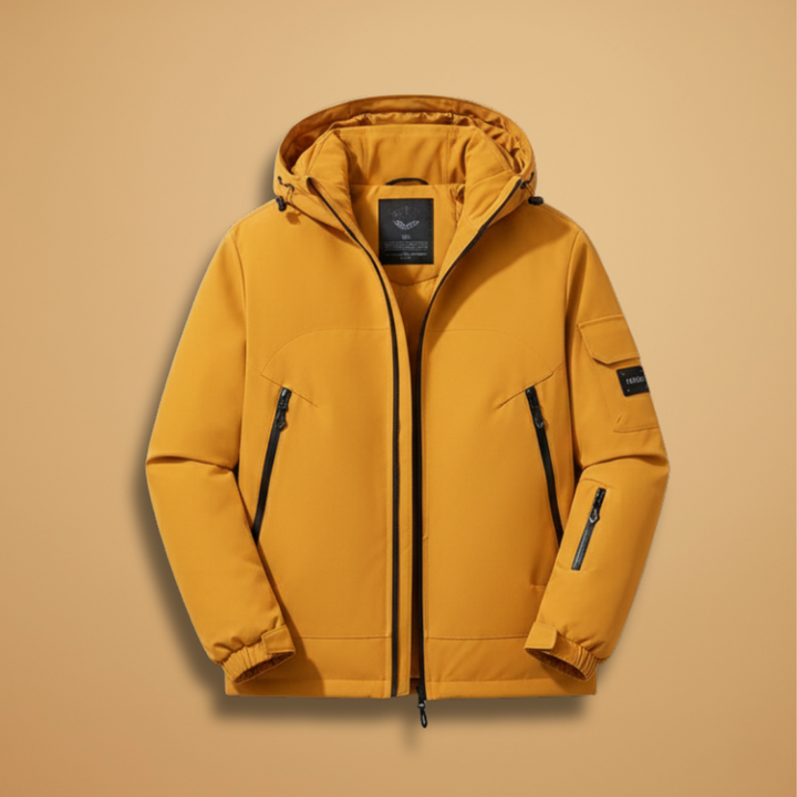 Men's insulated ski jacket for ultimate warmth and protection on the slopes.