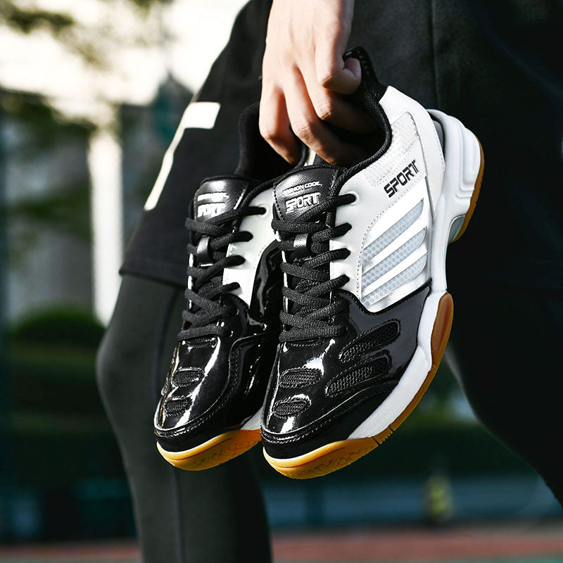 Stylish men's athletic footwear. Cushioned sports shoes with a secure lace-up fit for everyday activity.