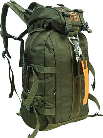 FieldGear men's large water-resistant tactical backpack, perfect for rugged outdoor & camping use.