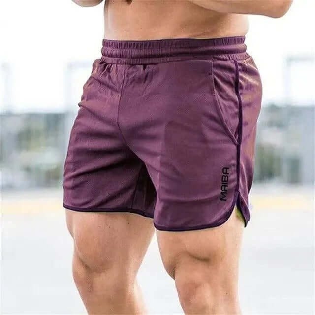 Men's lightweight breathable athletic shorts with pockets, ideal for workouts & sports.