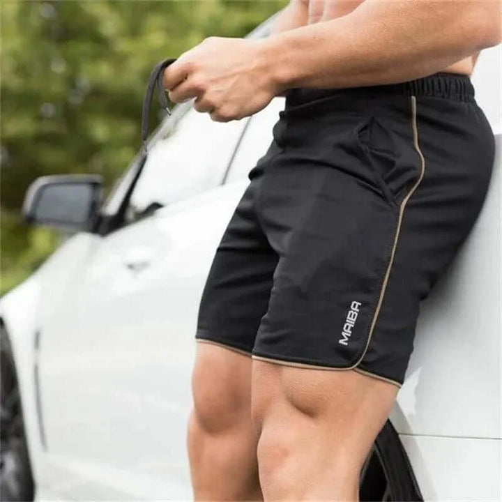 Durable men's sports shorts, lightweight & breathable, featuring practical pockets for all activities.
