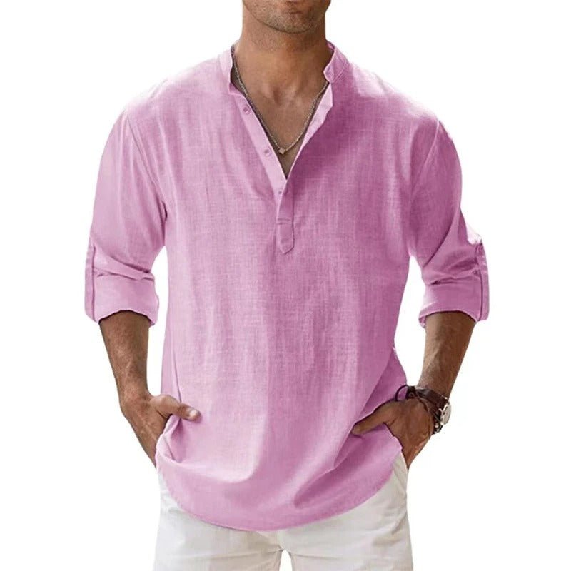 Comfortable men's casual shirt, lightweight and breathable. Perfect for stylish everyday summer fashion.
