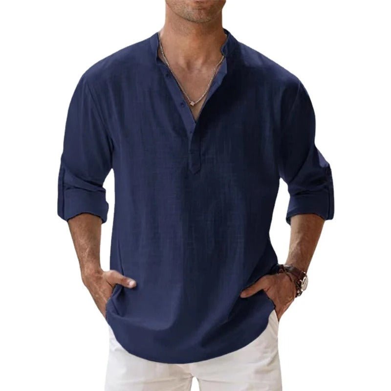 Stylish men's summer shirt, breathable fabric. Lightweight casual design, ideal for everyday fashion.
