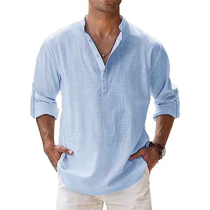 Breathable men's lightweight shirt. Comfortable & stylish for casual wear. A must-have summer fashion item.