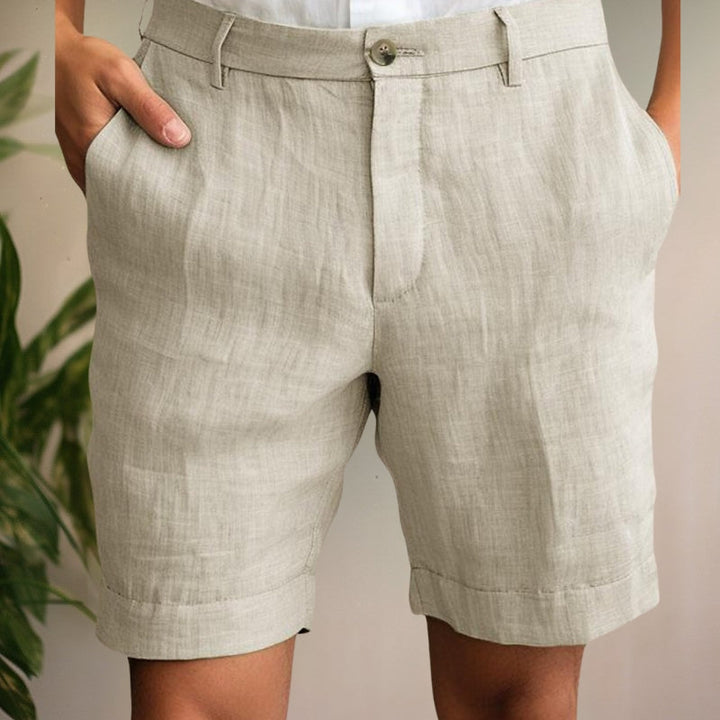 Men's lightweight chino shorts, perfect for casual summer wear & vacations.