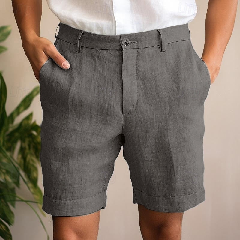 Stylish & comfortable men's chino shorts, ideal for warm weather everyday fashion.