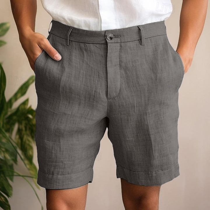 Stylish & comfortable men's chino shorts, ideal for warm weather everyday fashion.