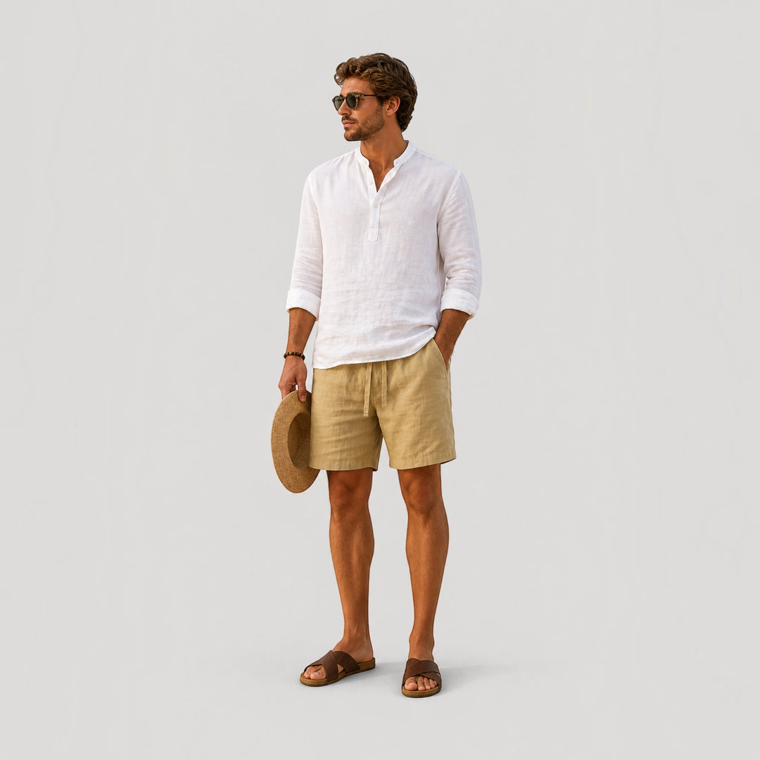 Men's lightweight comfort fit shorts, perfect for summer casual wear, beach, and vacation.