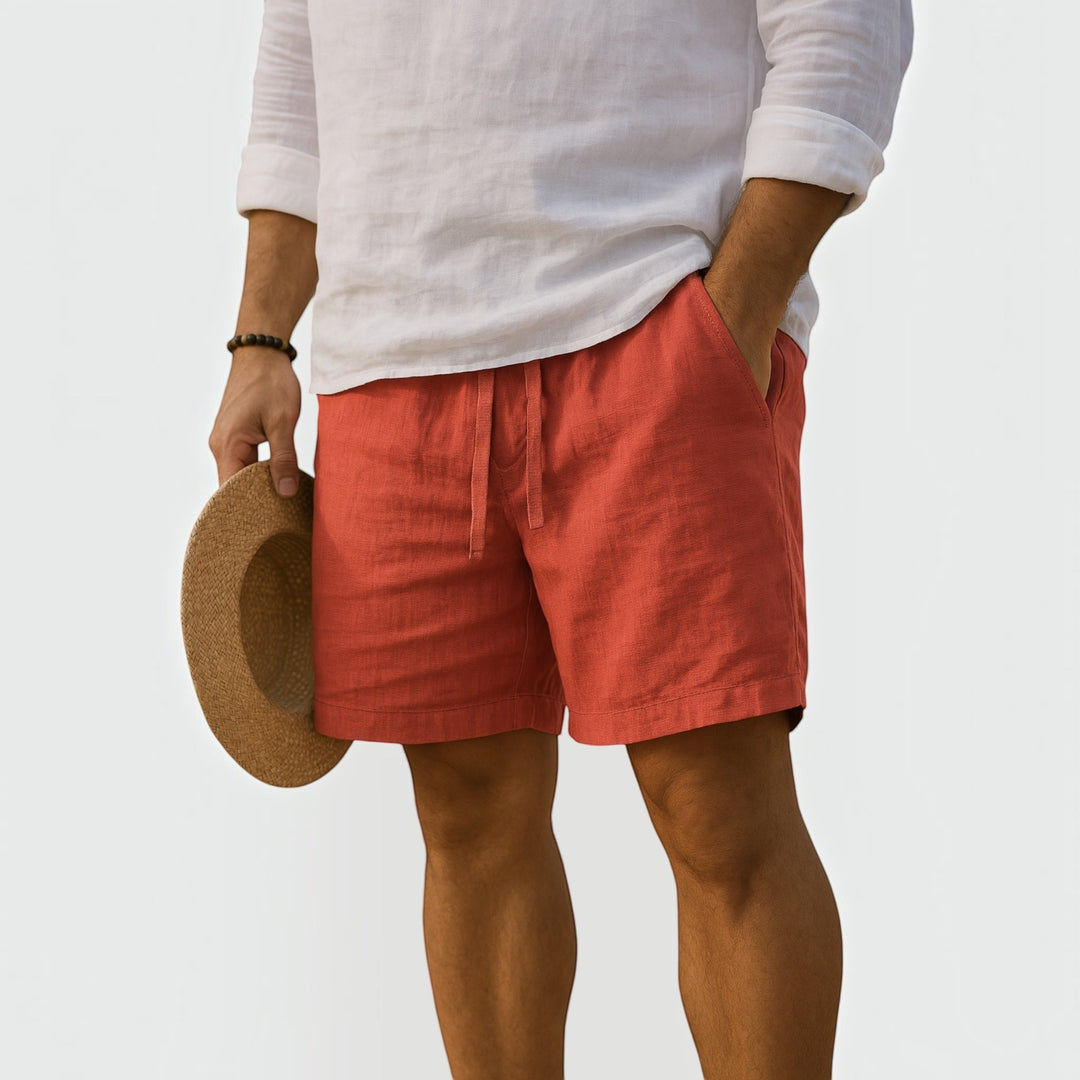 Men's lightweight comfort fit shorts with a relaxed silhouette, ideal for summer beach and casual style.