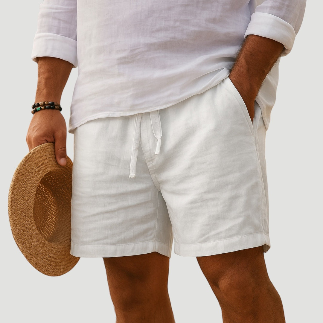 Breathable men's lightweight comfort fit shorts for summer, offering a relaxed fit for casual wear.
