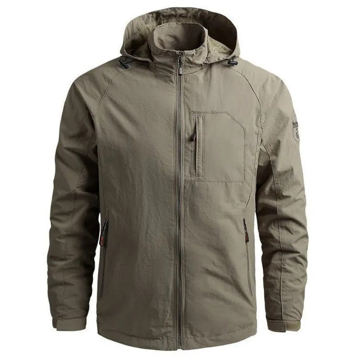 Stylish men's lightweight hooded jacket, ideal casual outerwear for men, great for spring & fall fashion.