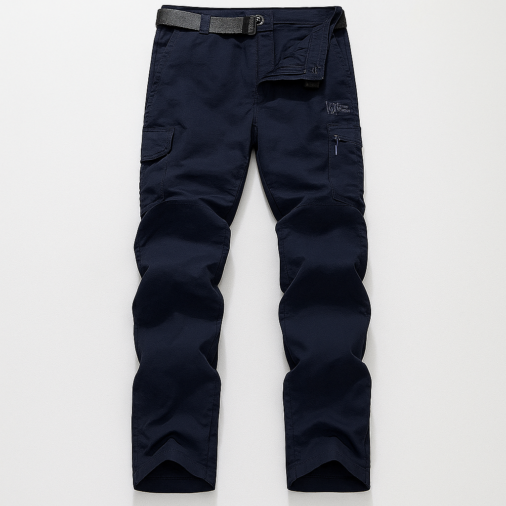Lightweight & breathable men's cargo pants for casual wear, hiking, or travel. Quick dry fabric, loose fit.