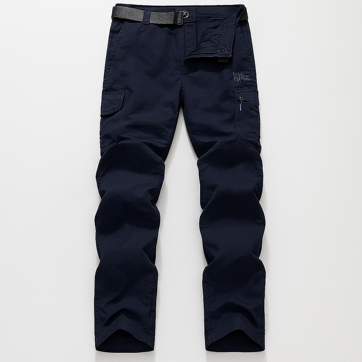 Lightweight & breathable men's cargo pants for casual wear, hiking, or travel. Quick dry fabric, loose fit.