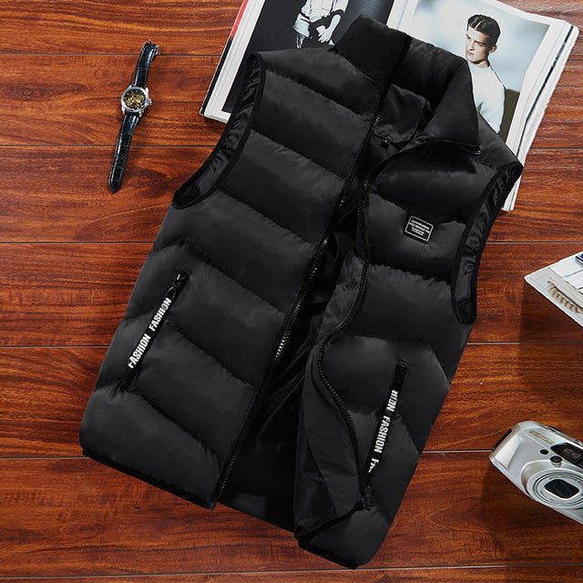 Casual men's gilet, lightweight quilted design ideal for spring and autumn layering.