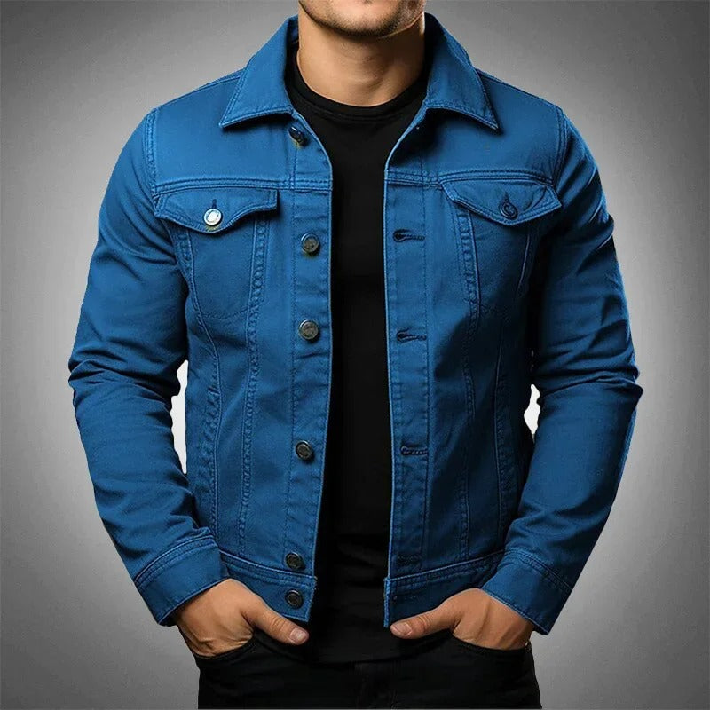 Lightweight men's spring jacket in a modern, versatile style. Ideal casual layering outerwear for everyday comfort.