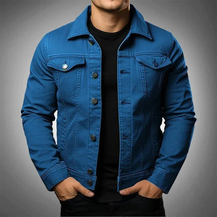 Lightweight men's spring jacket in a modern, versatile style. Ideal casual layering outerwear for everyday comfort.