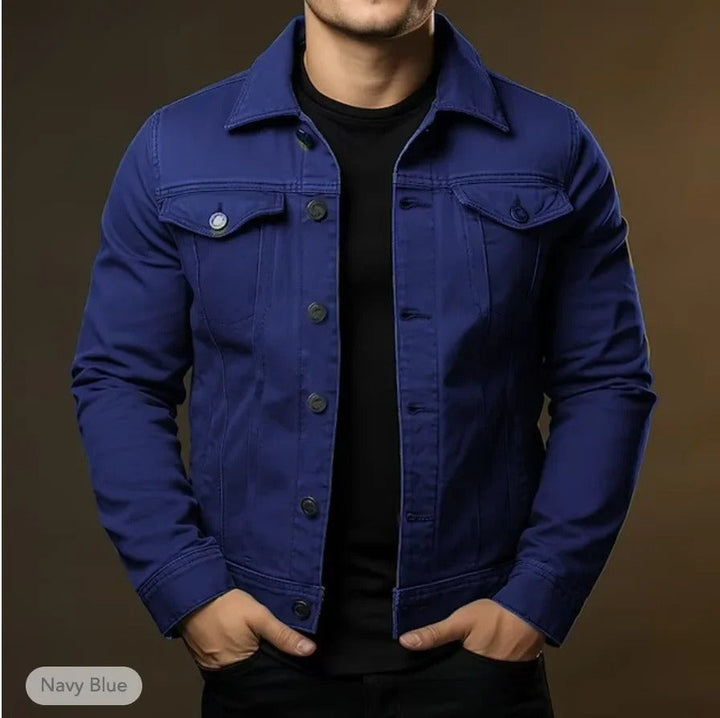 Stylish men's casual spring jacket, a versatile lightweight layer for modern everyday fashion and outerwear.