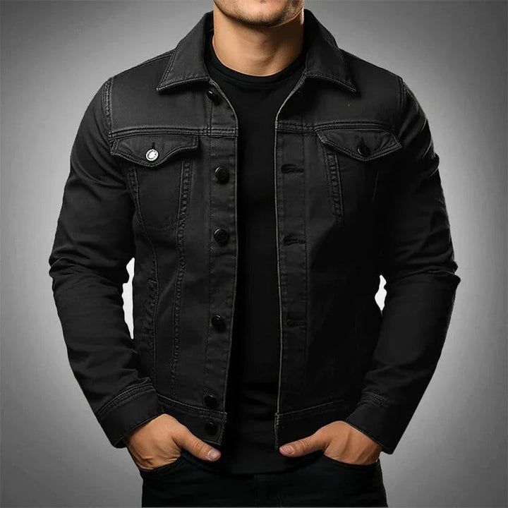 Classic men's lightweight jacket for versatile everyday wear. Stylish casual spring outerwear, ideal for layering.