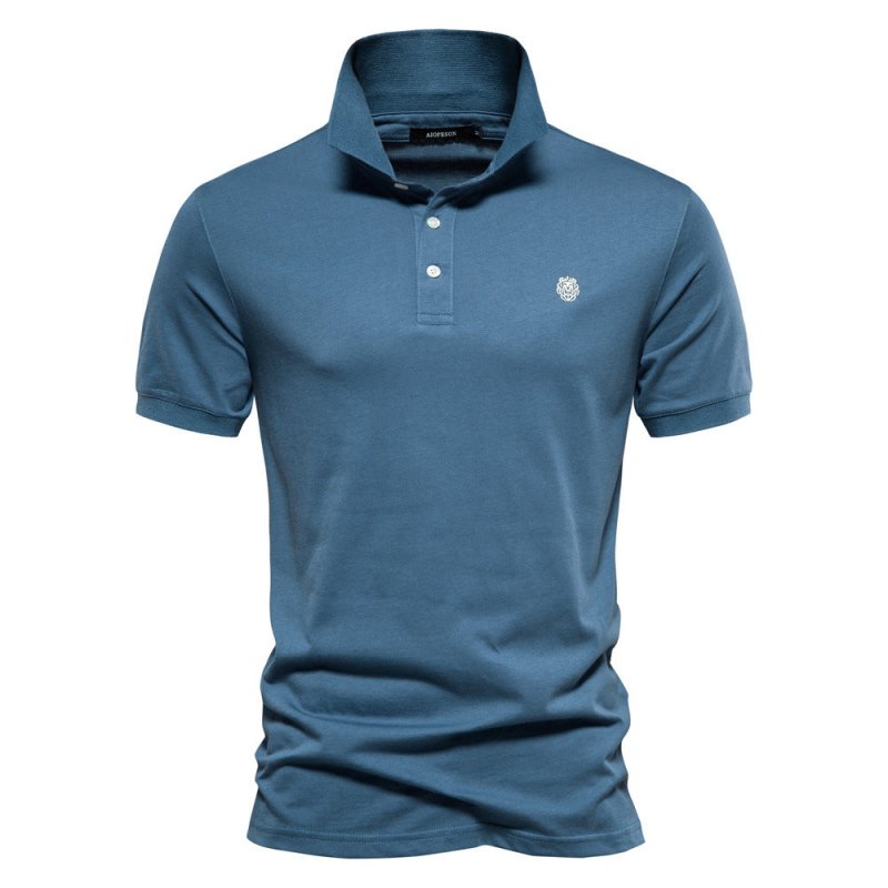 Classic men's short-sleeve polo shirt. Lightweight, breathable, and comfortable for any summer occasion.