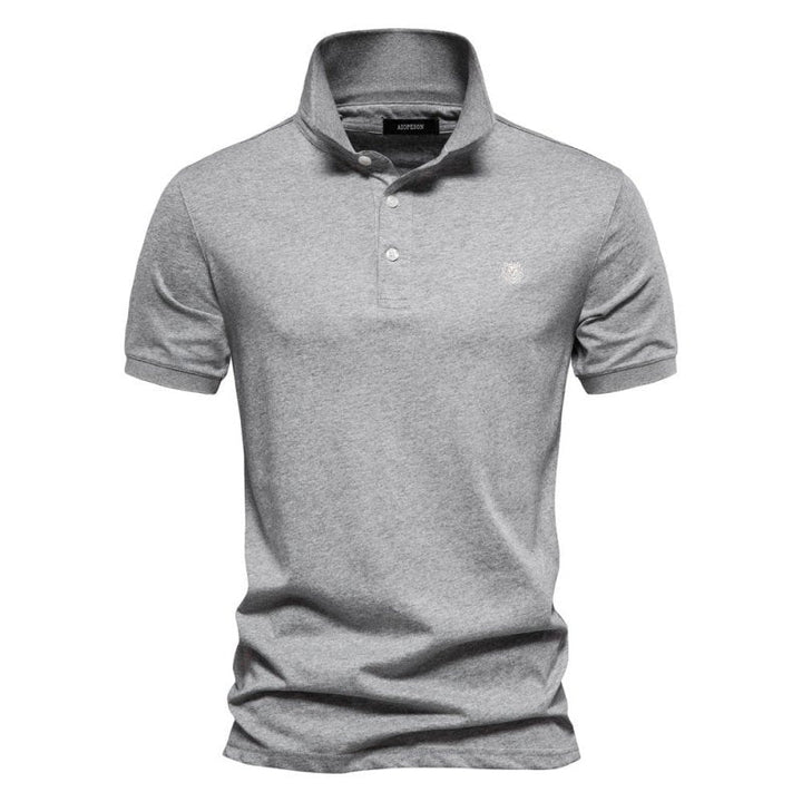 Comfortable men's lightweight polo. Breathable short-sleeve summer shirt for effortless style.