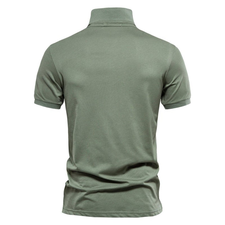 Ultra-comfortable men's lightweight polo shirt. Breathable short-sleeve top, essential for summer casual wear.