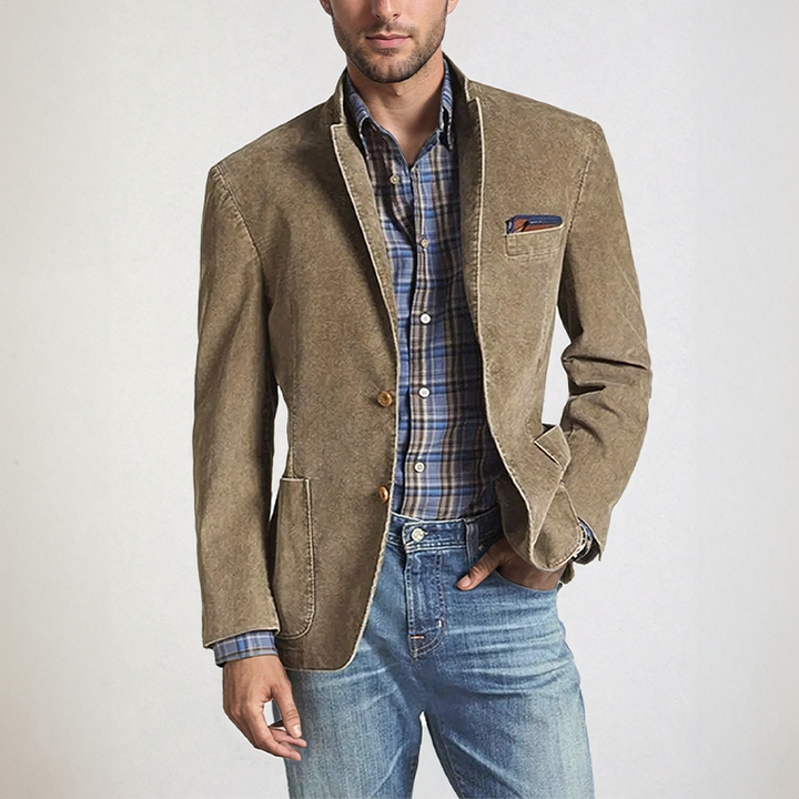Men's lightweight versatile blazer jacket for smart casual wear, perfect for all-season everyday fashion.