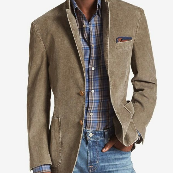 Men's versatile lightweight blazer jacket, a stylish coat for business, casual, and everyday fashion.