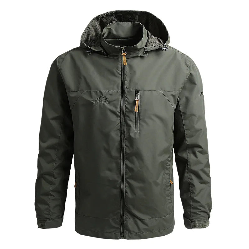 Stylish men's windbreaker, waterproof and lightweight, perfect for autumn casual fashion.