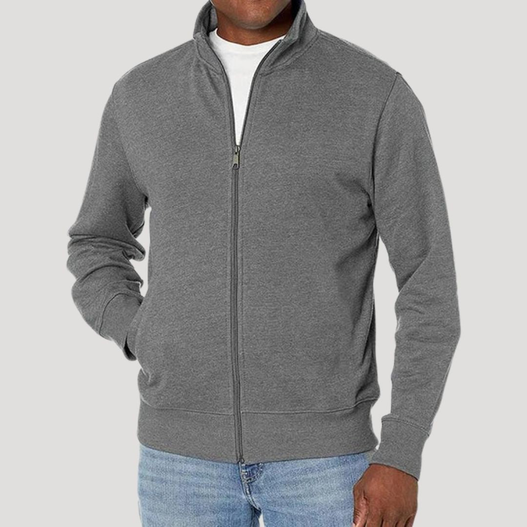 Men's lightweight zip-up casual spring jacket, perfect for versatile daily outerwear