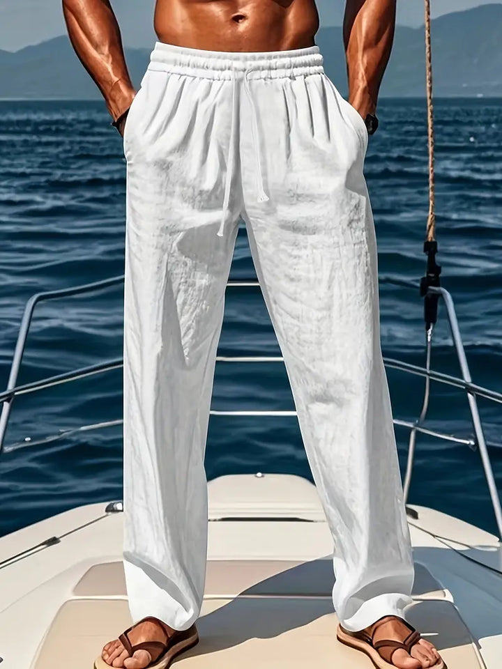 Men's loose fit casual pants in a relaxed style for ultimate comfort and everyday wear.
