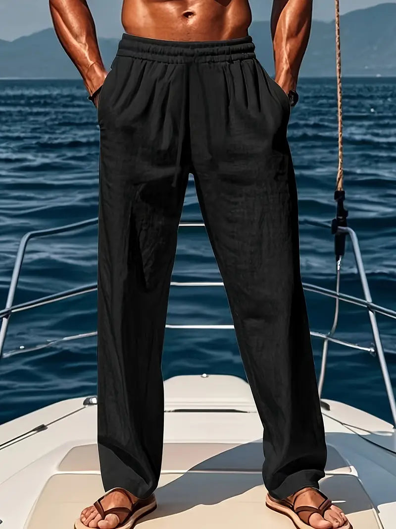 Stylish men's loose fit trousers, perfect for versatile casual wear and modern comfort.