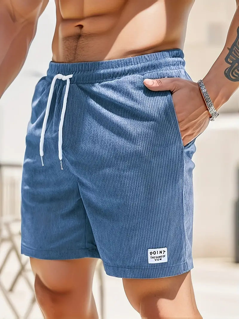 Men's versatile loose-fit drawstring shorts, perfect for various casual activities.