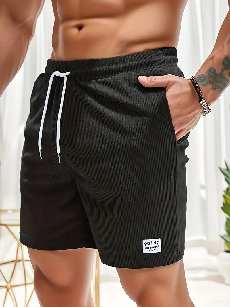 Men's all-day loose-fit drawstring shorts, ultimate casual comfort for summer.