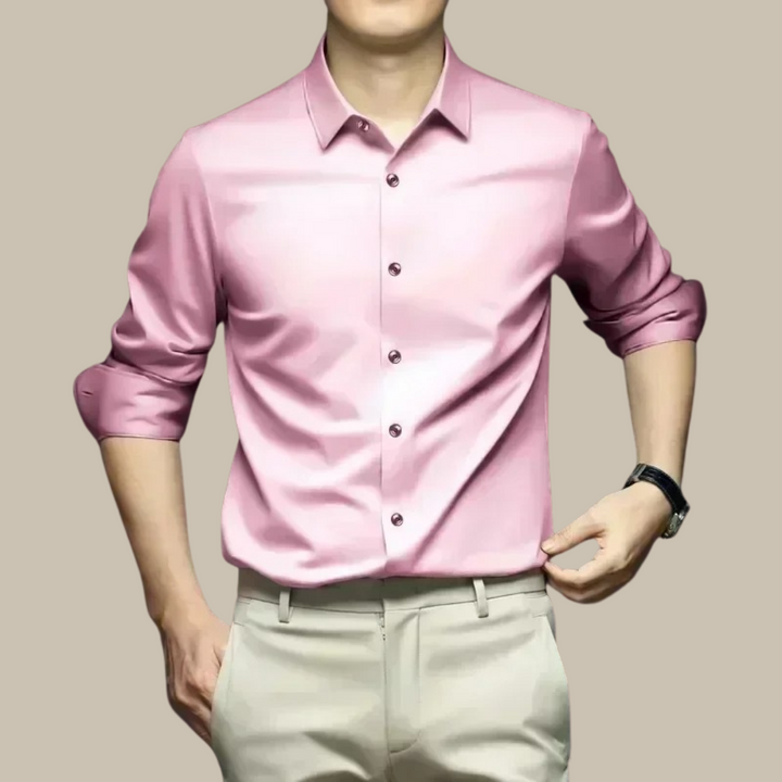 Clean design men's luxurious long-sleeve casual shirt. Premium quality, stylish & comfortable button-down top.