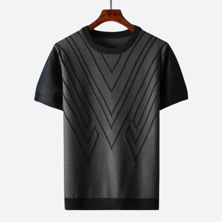 Premium men's modern t-shirt. Short sleeve, sleek design for luxurious everyday elegance.