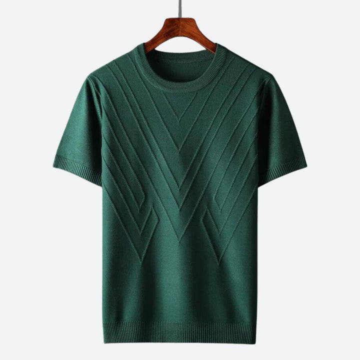 New men's luxury t-shirt. Stylish short sleeve tee, perfect for modern casual fashion.