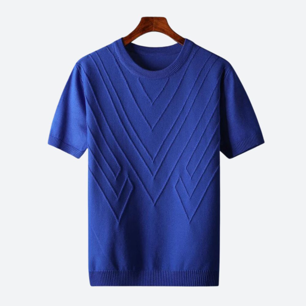 Men's modern luxury short sleeve t-shirt. Premium, comfortable & stylish for effortless casual wear.