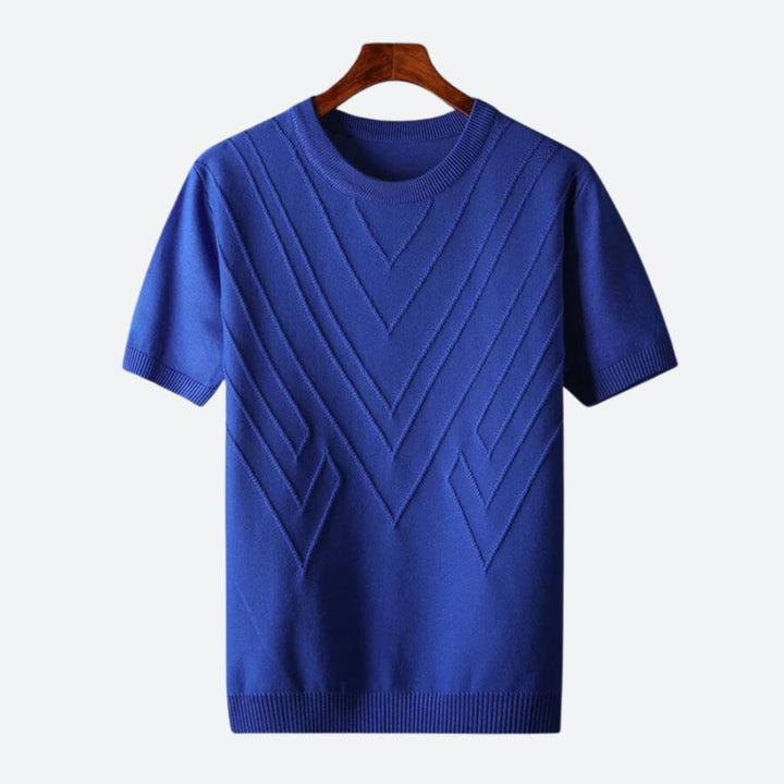 Men's modern luxury short sleeve t-shirt. Premium, comfortable & stylish for effortless casual wear.