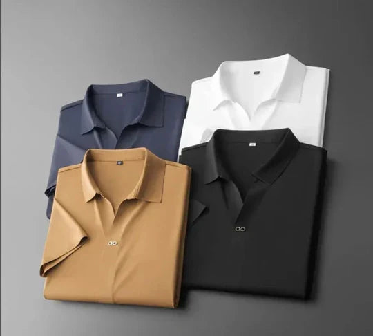 Versatile men's two-piece cotton linen set in a new color. Perfect luxury outfit for all seasons.