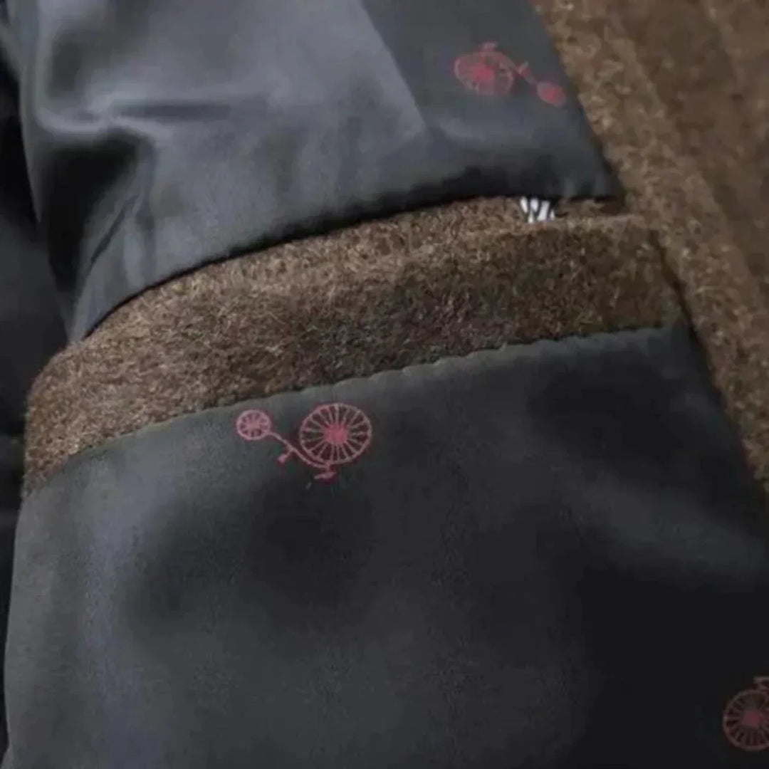 Stylish men's mid-length stand collar overcoat in gray. A timeless fall and winter outerwear piece for comfort.