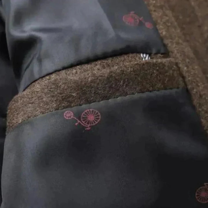 Stylish men's mid-length stand collar overcoat in gray. A timeless fall and winter outerwear piece for comfort.