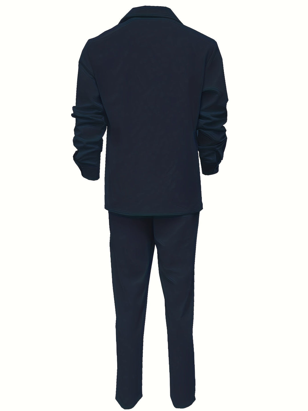 Men's classic linen blend two-piece set, a timeless minimalist summer outfit.