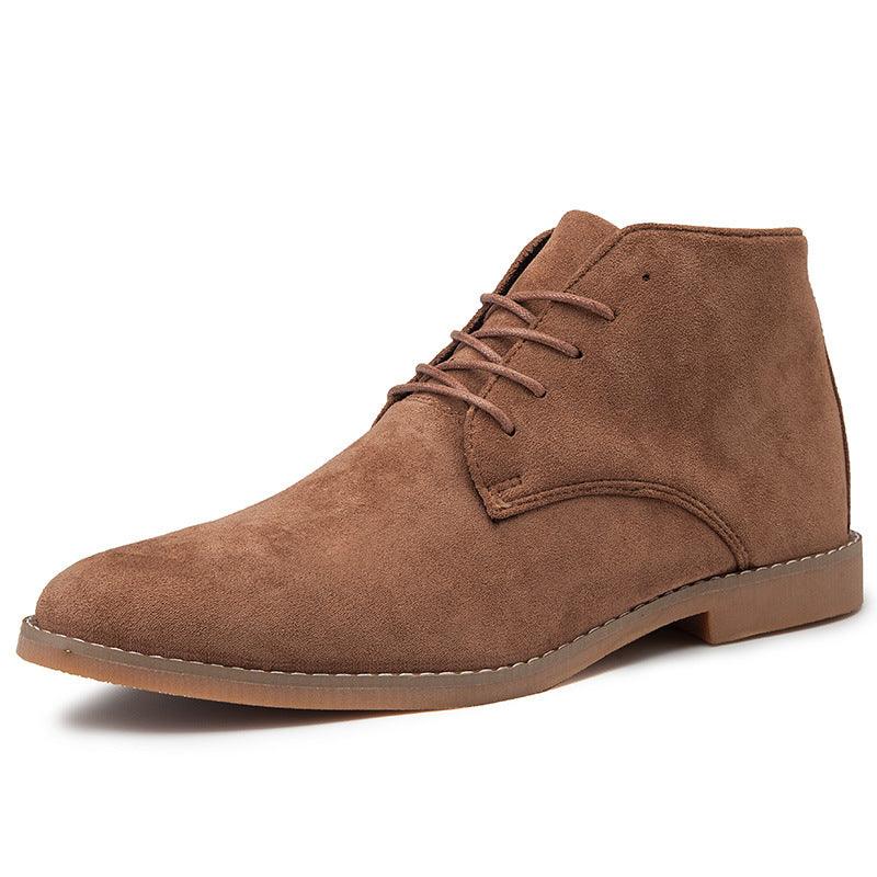 Modern men's ankle boots with a sleek design. Fashion-forward and comfortable, perfect for city life & casual wear.