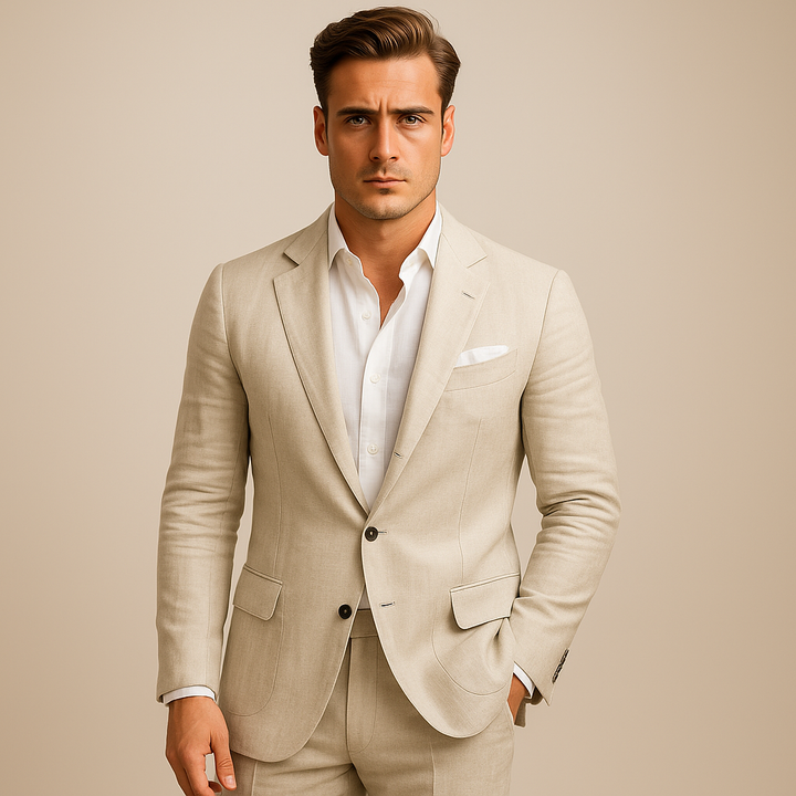 Men's modern tailored casual blazer, lightweight for summer, in a business casual style